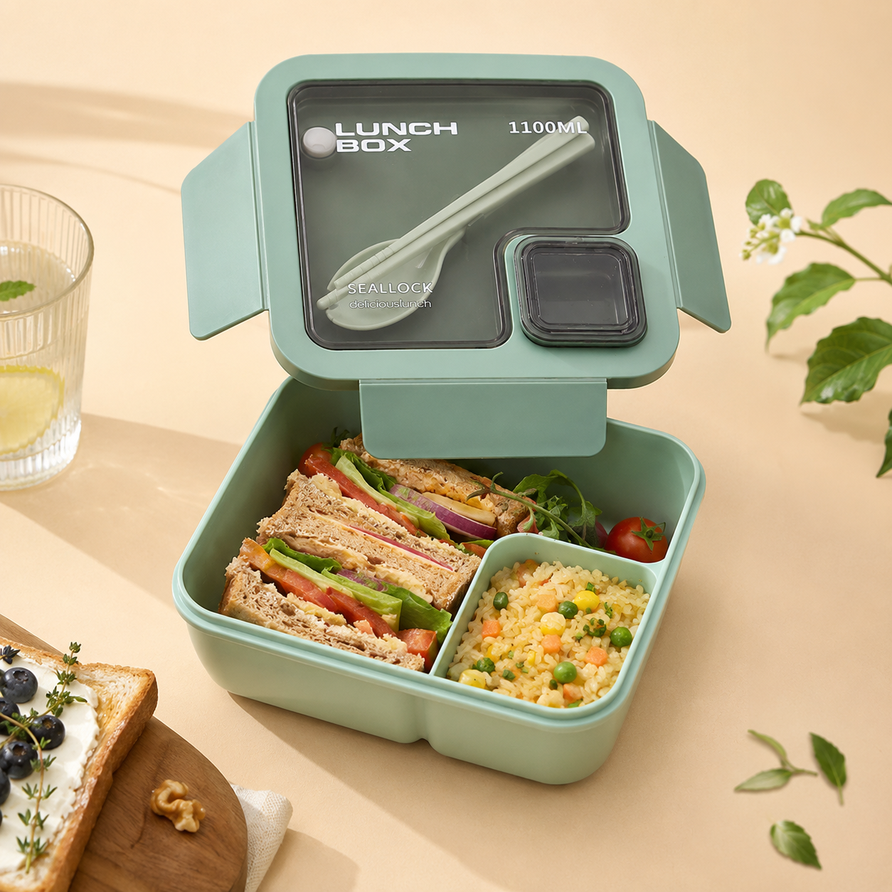 Bento’Malin™ – Boîte repas compartimentée 1100 ml