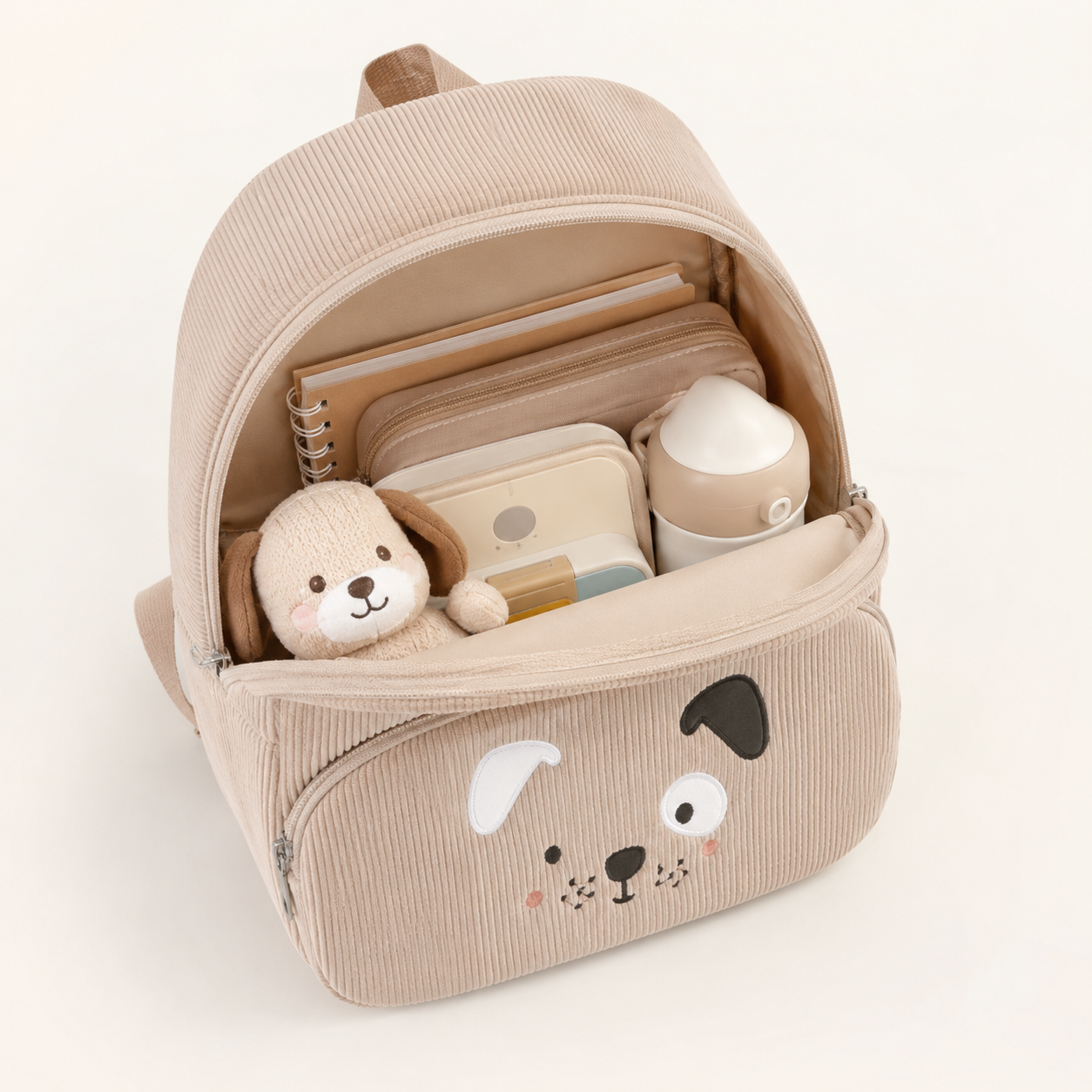 Mini Compagnon™ – Sac à dos maternelle en velours côtelé