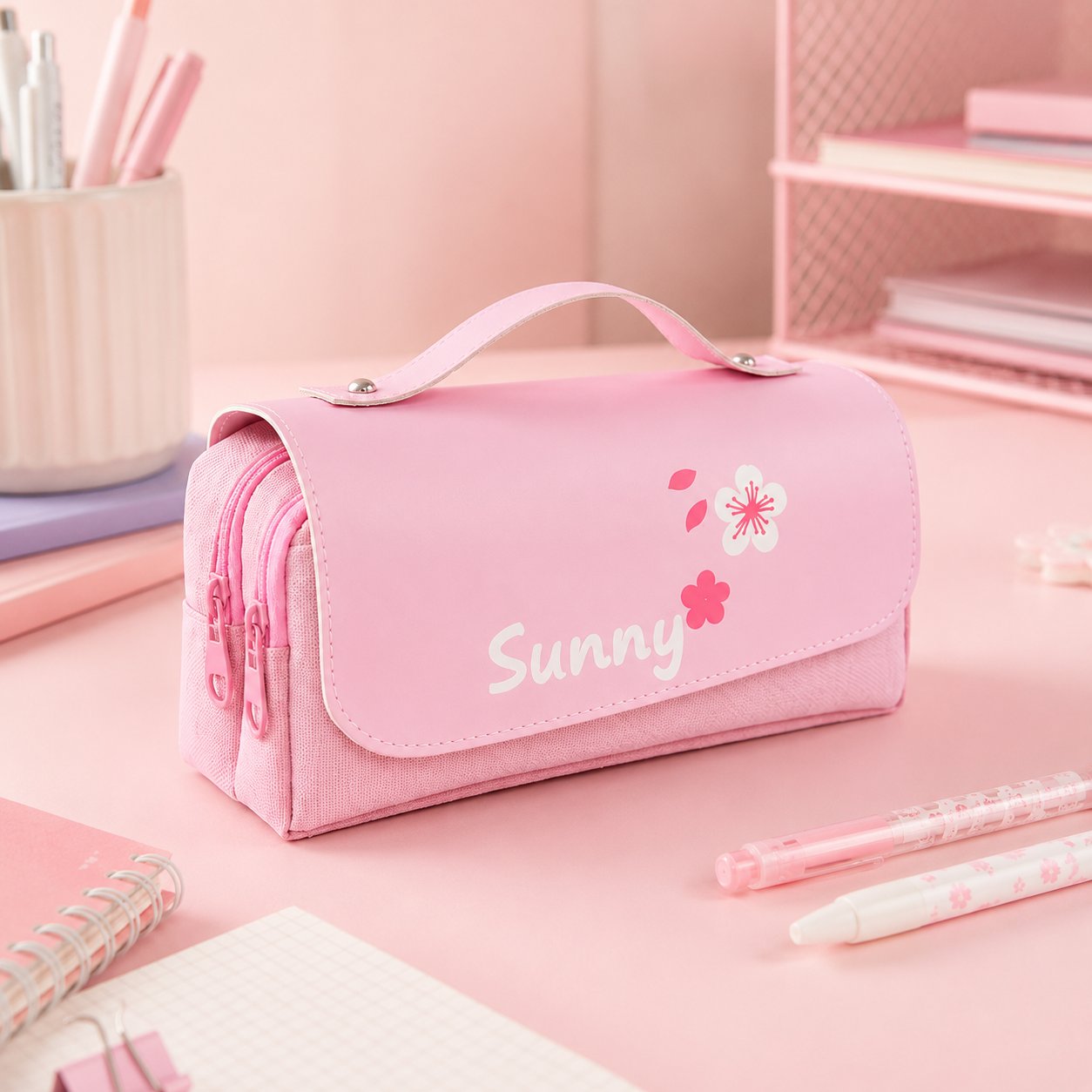 Sakura Bloom™ – Plumier scolaire grande capacité