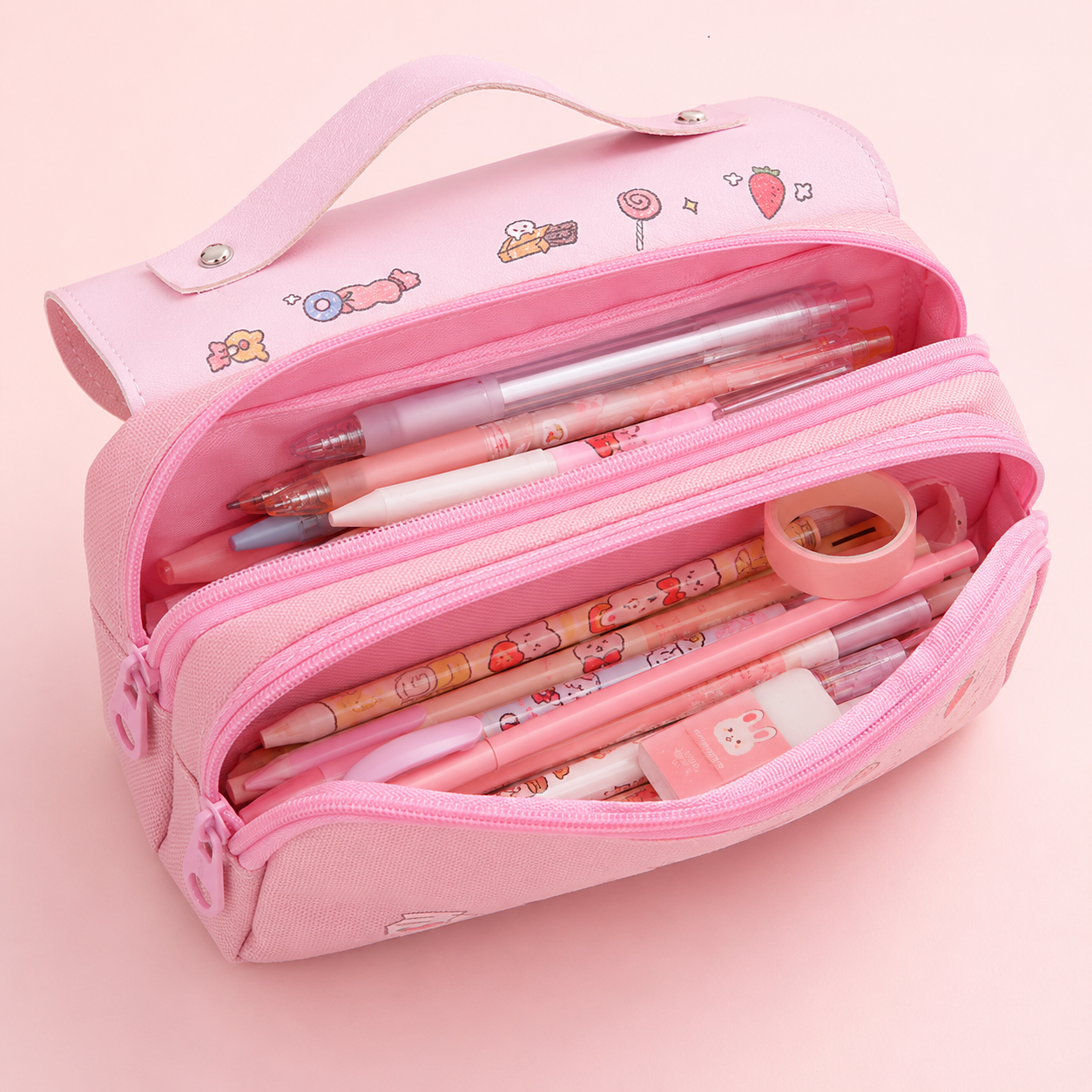 Sweet Donut™ - Plumier scolaire grande capacité
