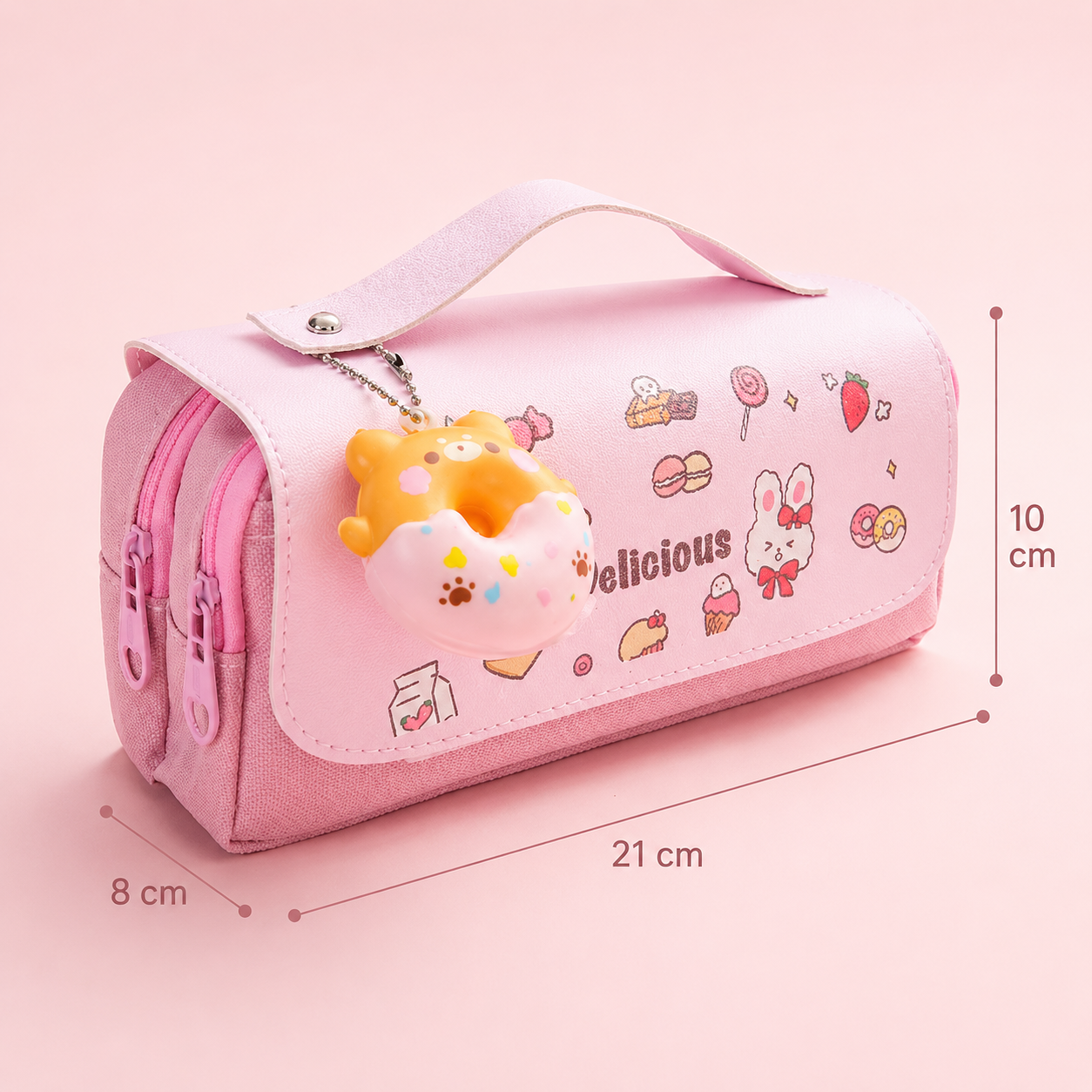 Sweet Donut™ - Plumier scolaire grande capacité