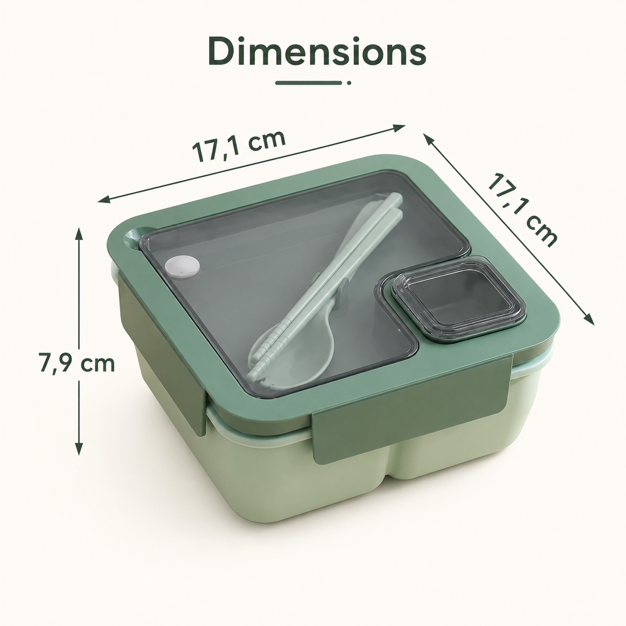 Bento’Malin™ – Boîte repas compartimentée 1100 ml
