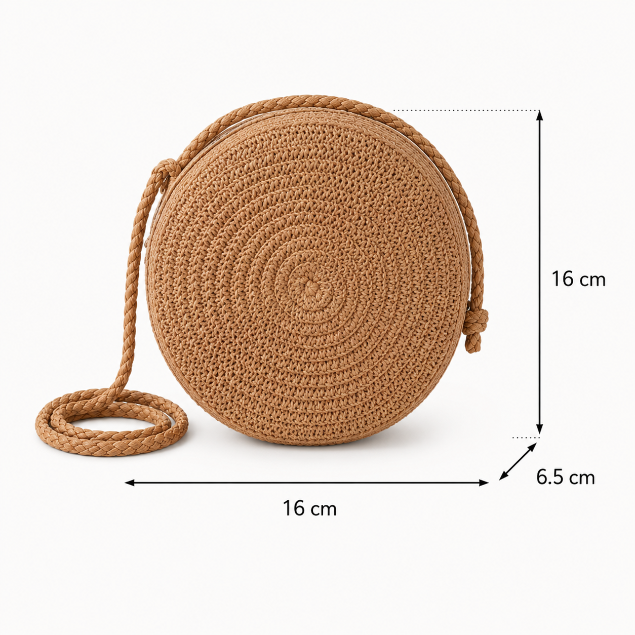 Isla Rond™ | Petit sac bandoulière tressé