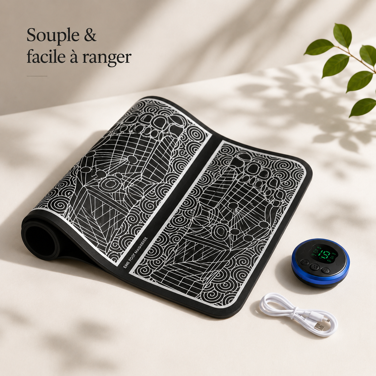 SensaPieds™ — Tapis EMS rechargeable