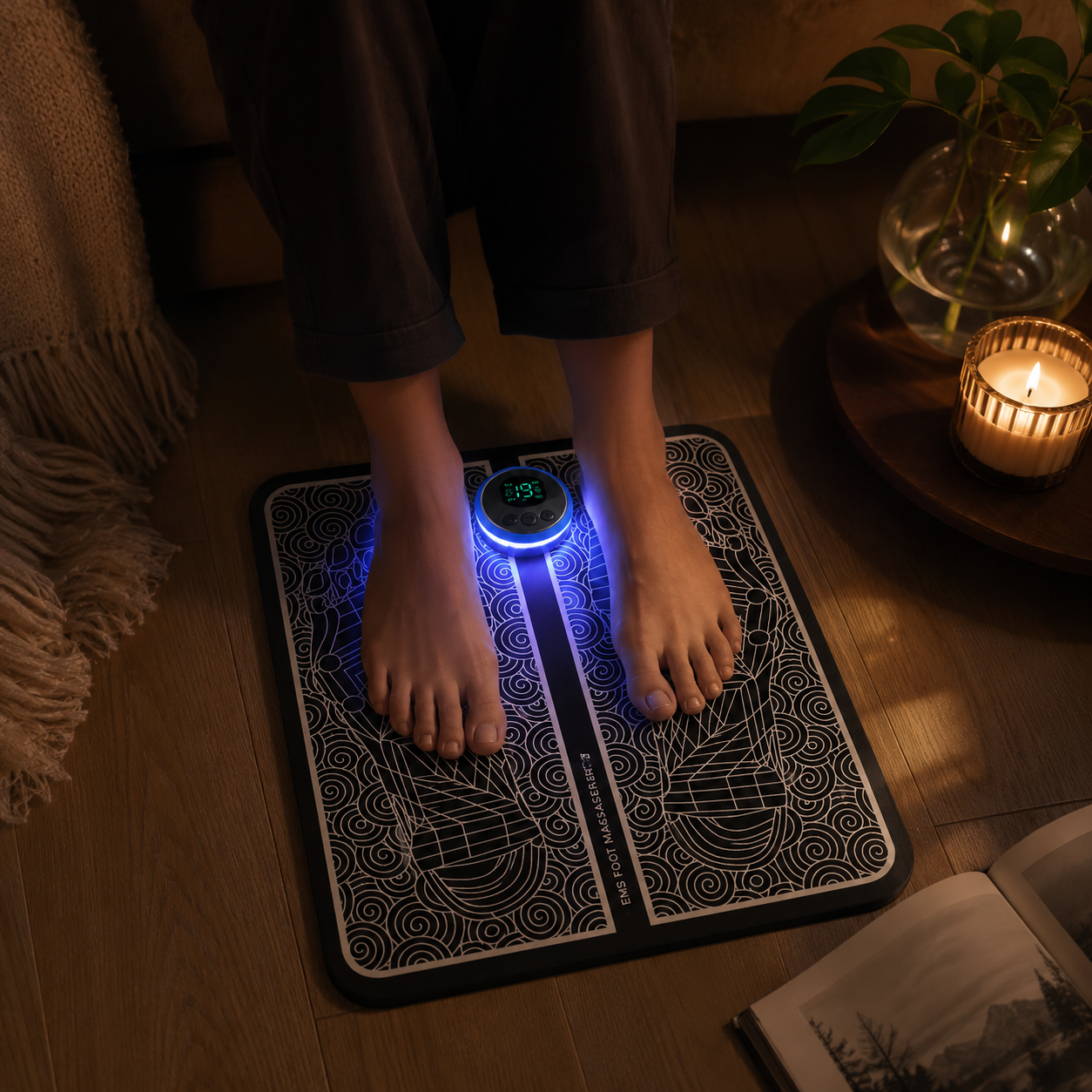 SensaPieds™ — Tapis EMS rechargeable