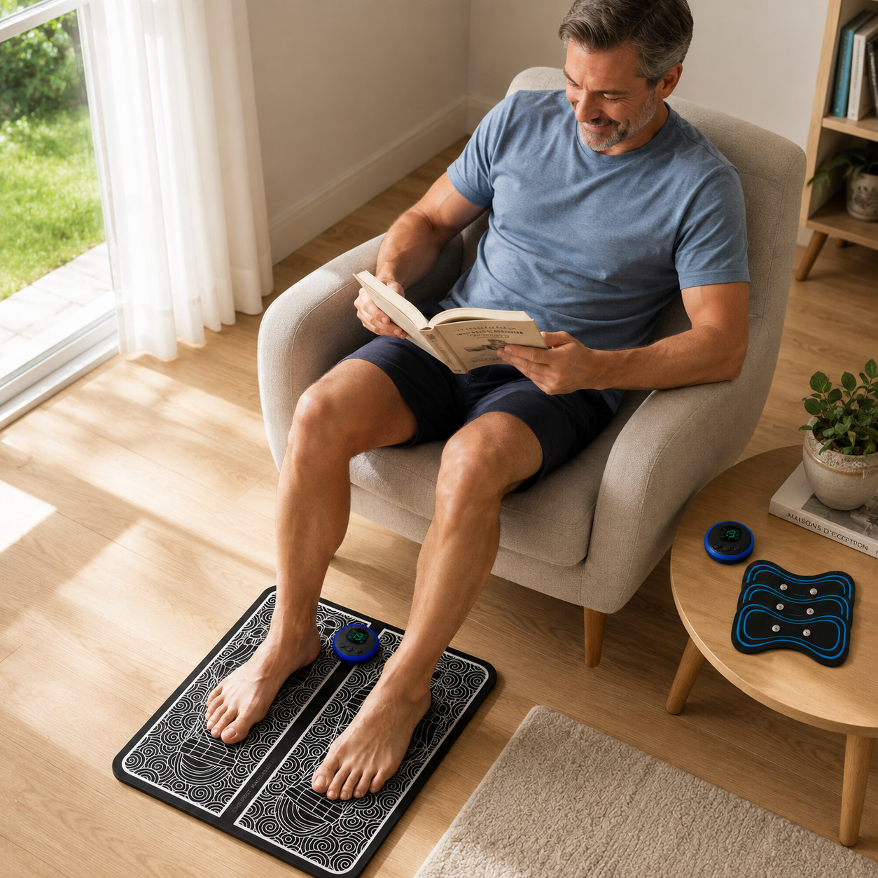 SensaPieds™ — Tapis EMS rechargeable