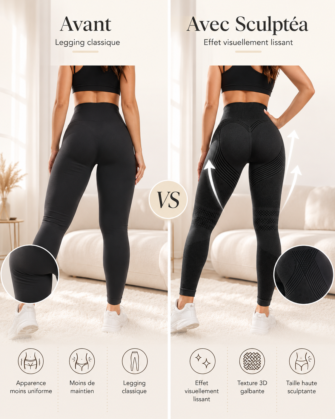 Sculptéa™ | Legging 3D effet anti-cellulite