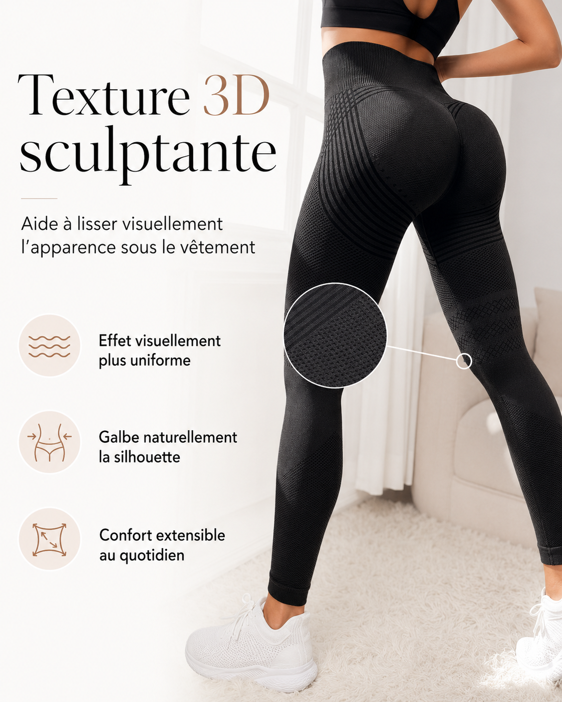 Sculptéa™ | Legging 3D effet anti-cellulite