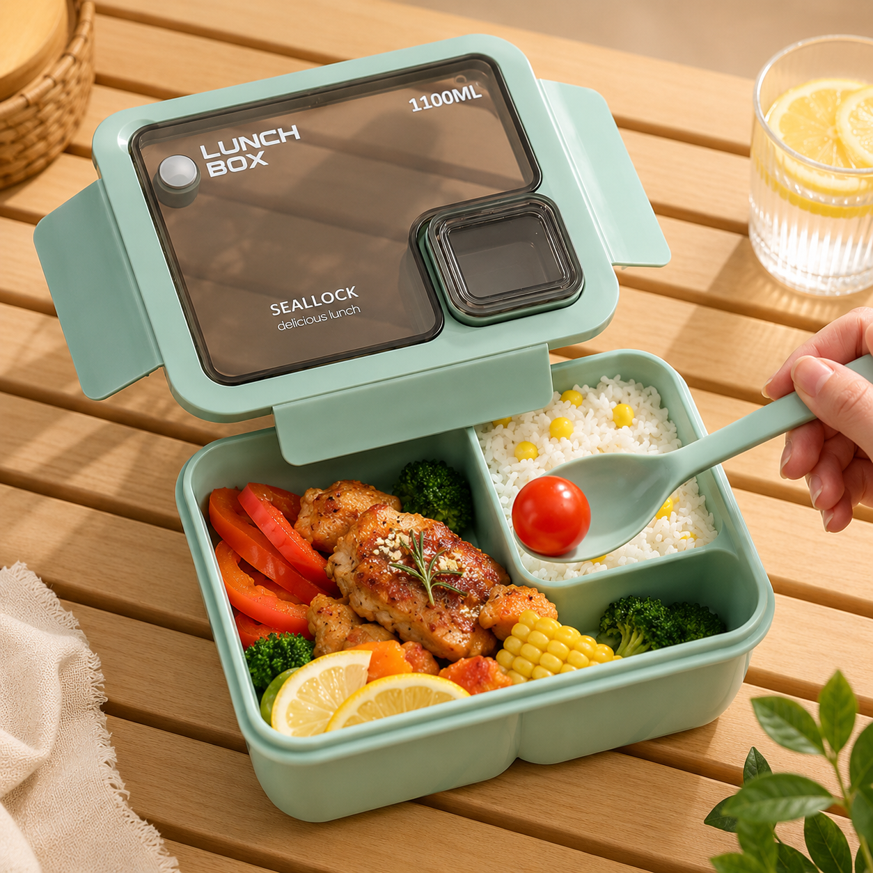 Bento’Malin™ – Boîte repas compartimentée 1100 ml