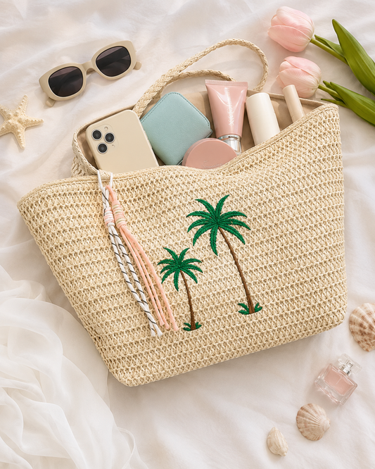 Palmera Coast™ | Cabas en paille brodé