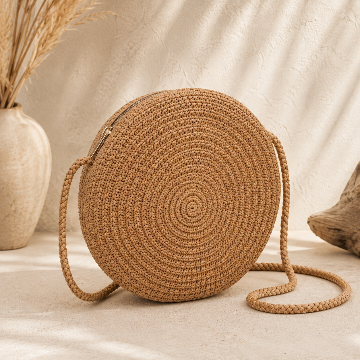 Isla Rond™ | Petit sac bandoulière tressé