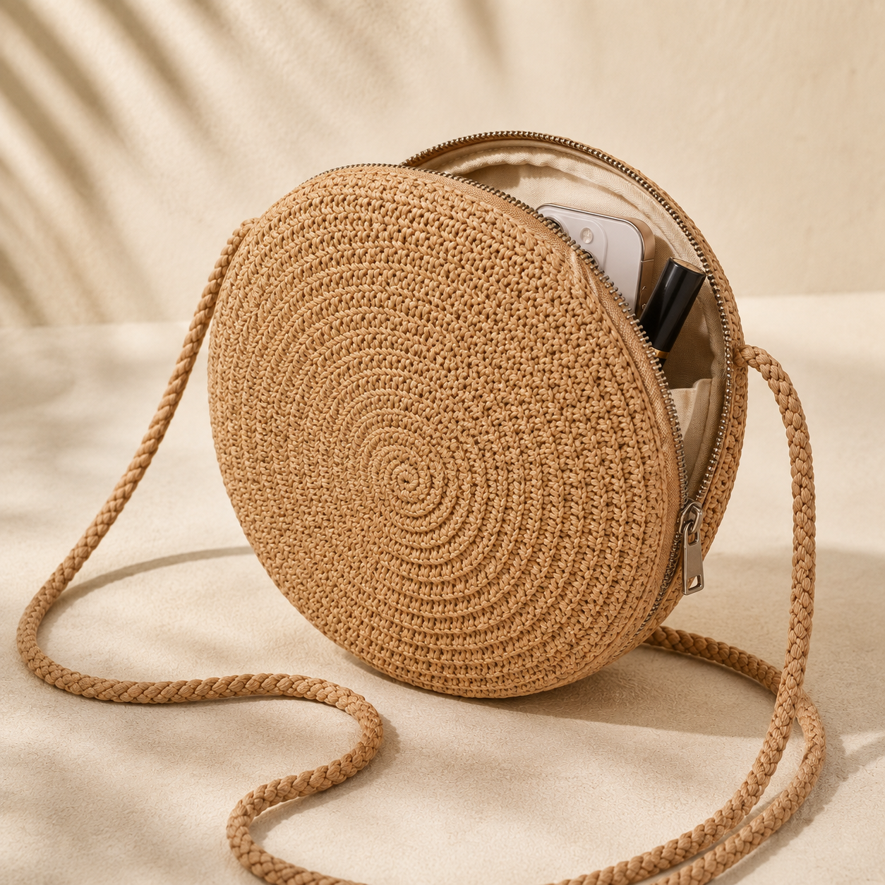 Isla Rond™ | Petit sac bandoulière tressé