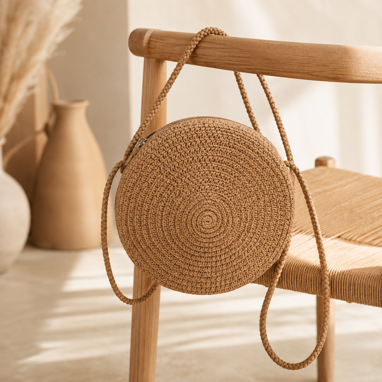 Isla Rond™ | Petit sac bandoulière tressé