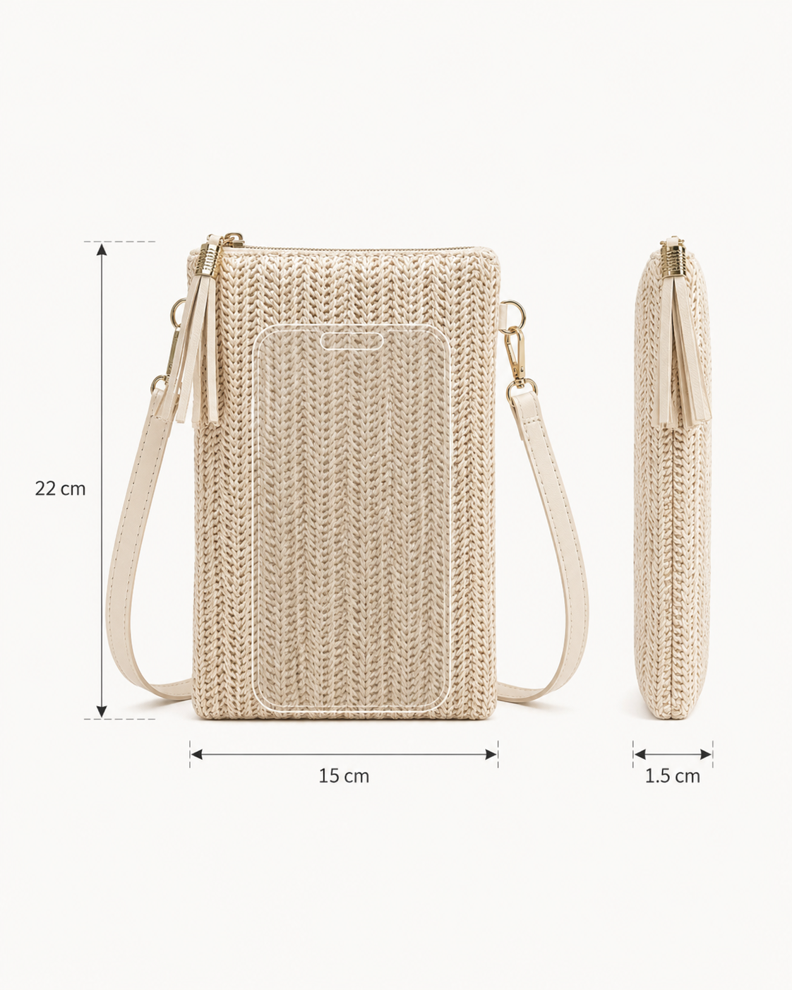 Lina Pocket™ | Pochette bandoulière tressée