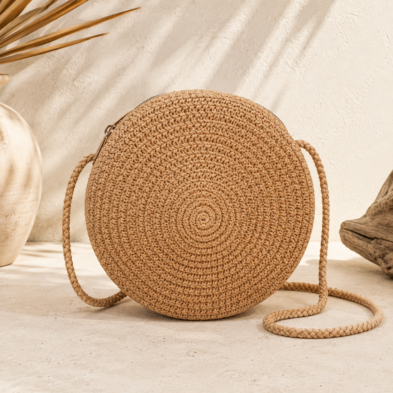 Isla Rond™ | Petit sac bandoulière tressé